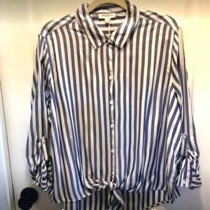 Beach Lunch Lounge Blue stripe xl